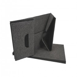 Foldable Storage Box, Black, With Lid